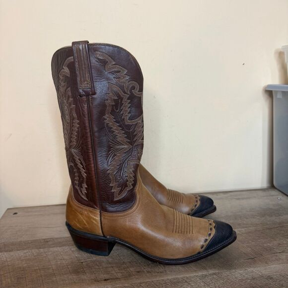 1883 by Lucchese two-tone western cowboy boots men’s size 9 2E wide
